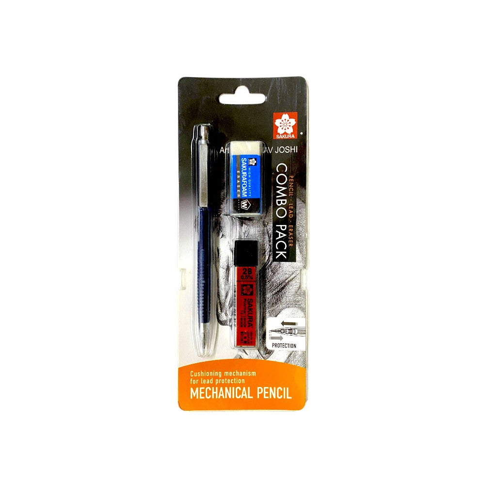 Sakura Mechanical Pencil Combo - Pencil, Lead and Eraser Set